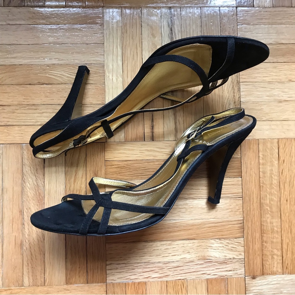 J. Crew Nicolette Heels in Black Suede - Picture 3 of 16